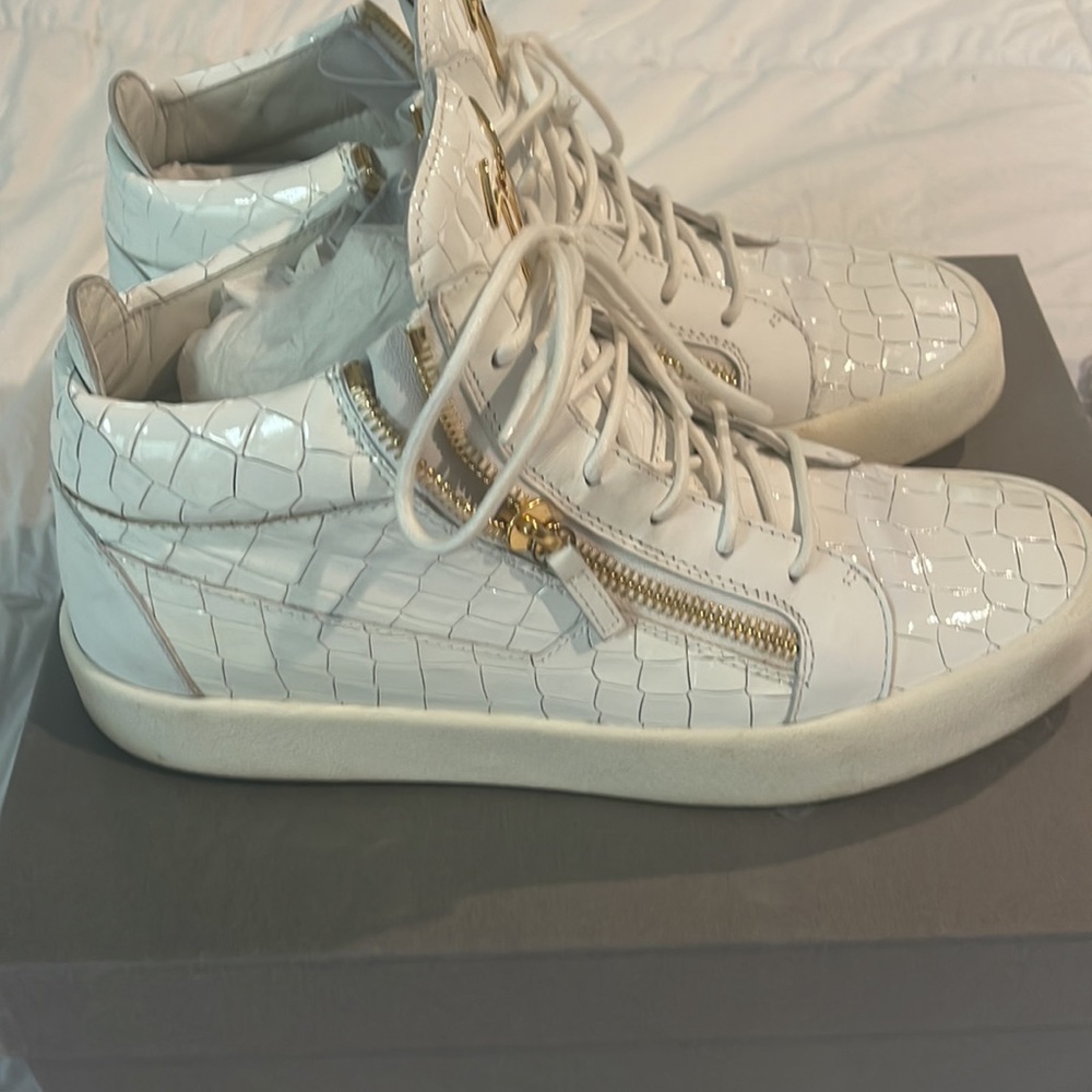 Giuseppe Zanotti Sneakers white / gold - Picture 2 of 7